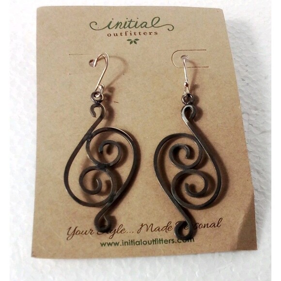 Initial Outfitters New Set Of Earrings Comes With Jewelry Card And Blue Bag And - Picture 1 of 11